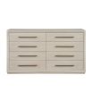 Chest of eight drawers in white washed oak