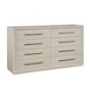 Chest of eight drawers in white washed oak