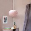 Multi use feather lampshade in pink