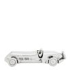 Model of car in polished aluminium finish