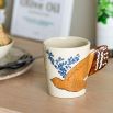 Mug with bird detail design