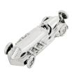 Model of car in polished aluminium finish