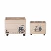 Set of two adorable childrens boxes with cute designs