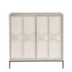Cream sideboard with two doors and design