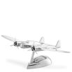 Model replica of fokker airplane in sublime silver finish