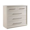 Chest of five drawers in white washed oak