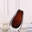 Adaptable brown glass vase in elegant and smooth design