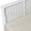 Cream outdoor dining chair with foam seat