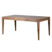 Sleek wooden dining table