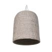 woven seagrass ceiling light