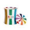 A luxurious multicoloured 'Pride' canister storage jar