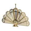 A glamorous golden art deco fan fire screen 