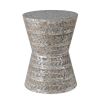 Glamorous grey capiz stool