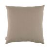 Decorative cream and brown embroidered cushion