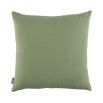 Decorative cream and green embroidered cushion