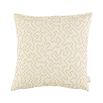 Decorative cream and mustard embroidered cushion