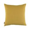 Decorative cream and mustard embroidered cushion