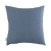 Decorative cream and blue embroidered cushion