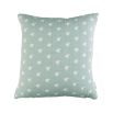 Cream and blue star patterned cushion