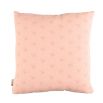 Blush pink star patterned cushion