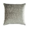 A luxuriously two-toned textured velvet cushion with a feather filler