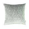A luxurious designer velvet cushion with geometric detailing and a two-toned design