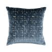 A luxurious designer velvet cushion with geometric detailing and a two-toned design