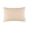 Nude beige textured satin cushion and soft velvet back