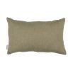 A luxurious two-toned linen cushion with bobble details