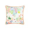 Coral reef themed neon cushion 