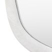 Wall mirror with a wavy concrete-effect frame