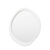 Wall mirror with a wavy concrete-effect frame