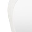 Wall mirror with a wavy concrete-effect frame