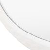 Wall mirror with a wavy concrete-effect frame