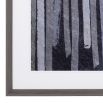 Contemporary abstract wall print in a grey brown wooden frame by Eichholtz