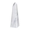 Luxurious white marble obelisk sculpture