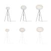 White feather detailed pendant shade