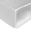 Luxury plain white silk fitted sheet