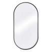 Vintage style bronze mirror in a classic capsule shape