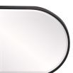 Vintage style bronze mirror in a classic capsule shape
