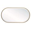 Vintage style gold mirror in a classic capsule shape
