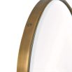 Vintage style gold mirror in a classic capsule shape
