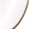 Vintage style gold mirror in a classic capsule shape