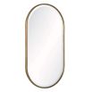 Vintage style gold mirror in a classic capsule shape