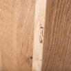 Deep bevelled blonde oak rectangular mirror