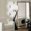 Minimalist rectangular mirror with stunning antique brass finish slender frame