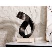 Infinity Twist Sculpture – Dark Bronze