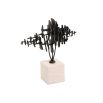 Echo Crest Sculpture – Dark Bronze & Beige