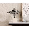 Echo Crest Sculpture – Dark Bronze & Beige