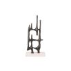 Athena’s Poise Sculpture – Dark Bronze & Beige